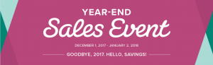 Stampin' Up! Year End Sales Event