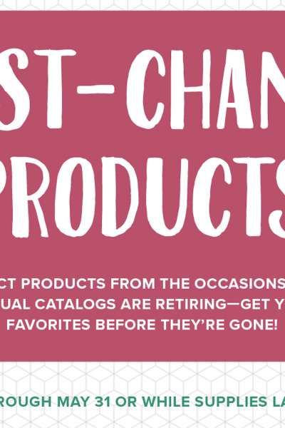 Retiring Stampin' Up! product 2018