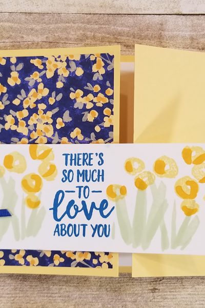 abstract impressions stamp set card ideas