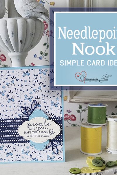 Needlepoint Nook Suite Needle & Thread Stamp Set StampingJill Stampin' Up! cardmaking #simplestamping