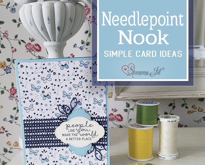 Needlepoint Nook Suite Needle & Thread Stamp Set StampingJill Stampin' Up! cardmaking #simplestamping