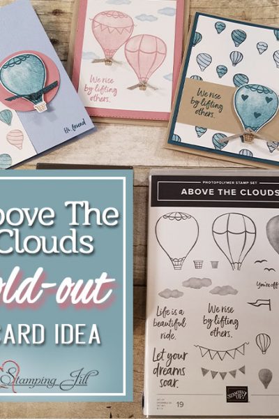 above the clouds fold out card idea