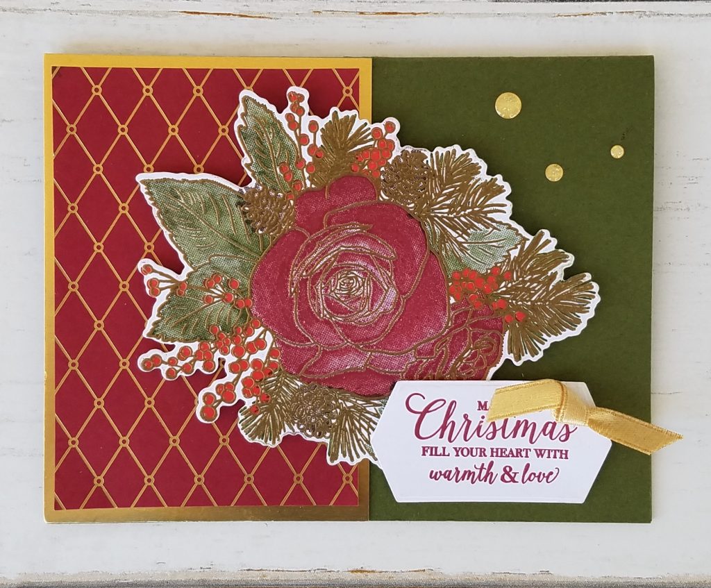 Christmastime is Here Suite Christmas Rose Bundle Roses Dies Gold Stampin' Up! Jill Olsen StampingJill