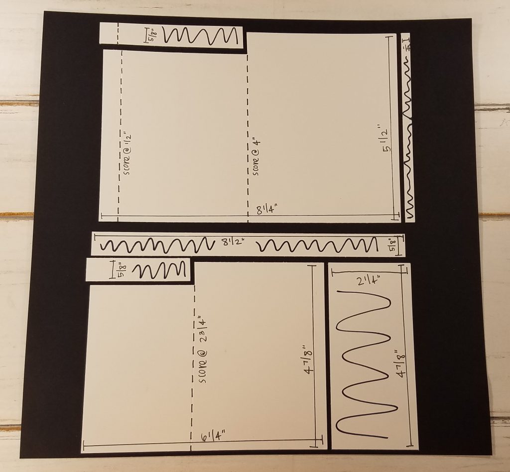Table Top Accordion Photo Card Idea Fun Fold Stamping Jill Template