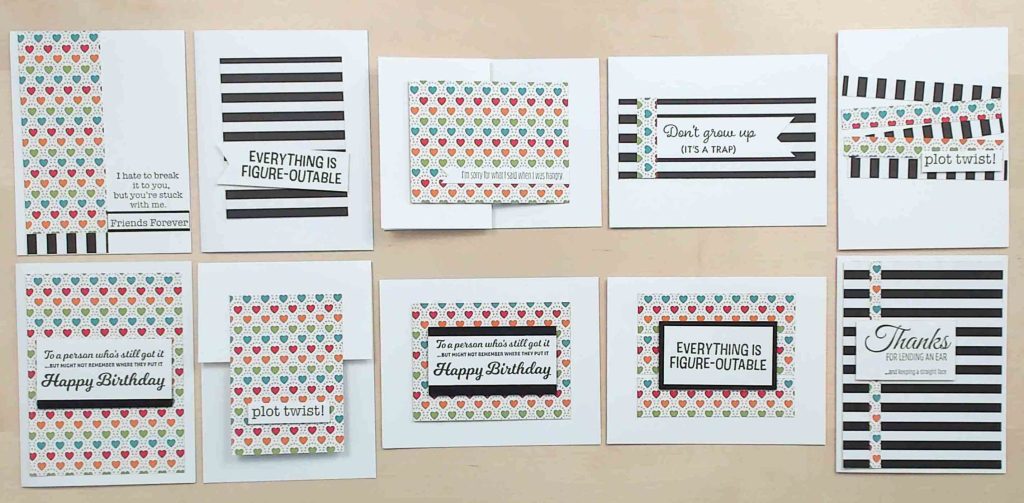 One Sheet Wonder technique using Designer Series Paper DIY Template Stamping Jill