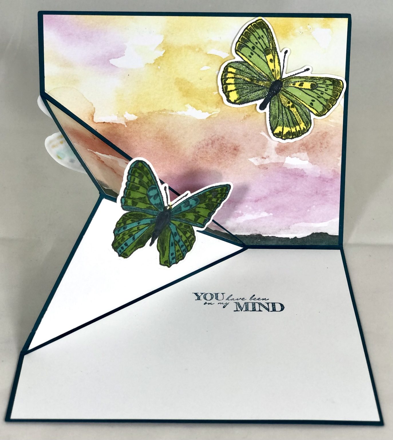 How To Make A Corner Flip Fold Card - StampingJill.com