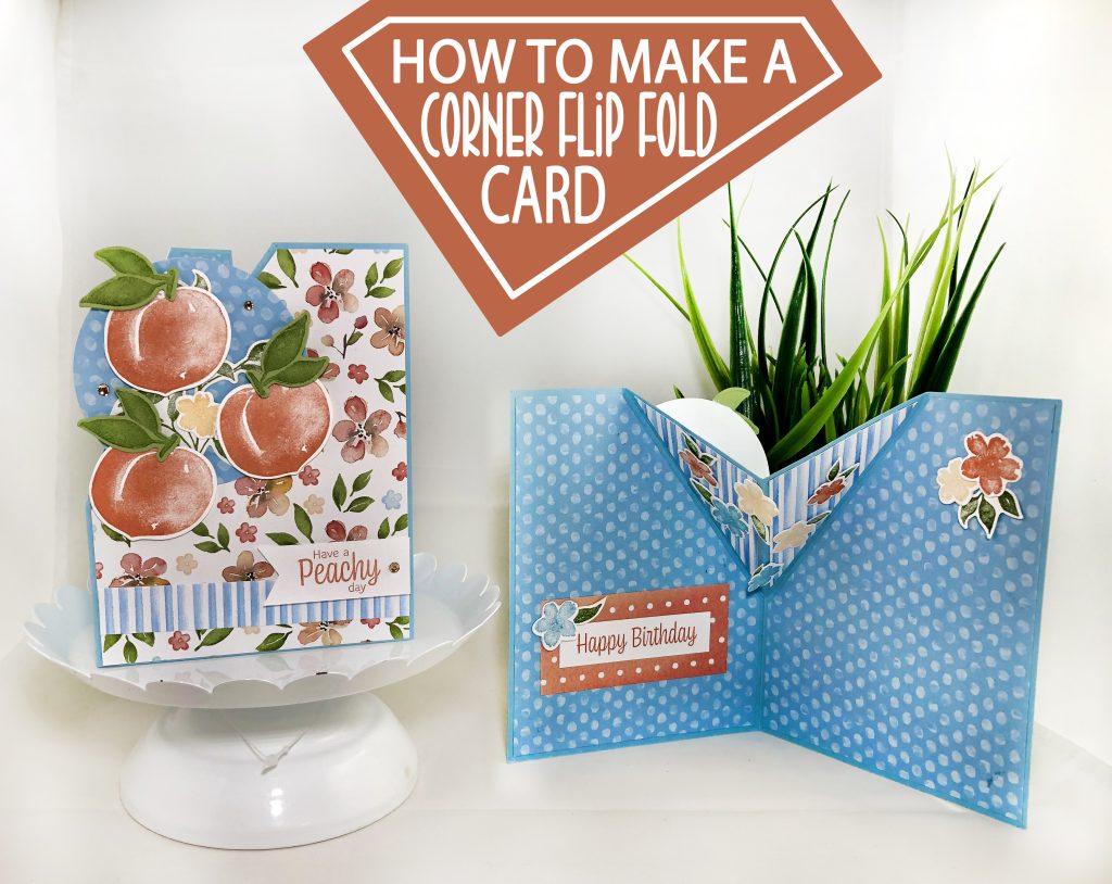 corner flip fold card Stamping Jill Stampin Up Fun Fold