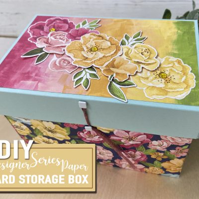 DIY Designer Series Paper Card Storage Box Stamping Jill