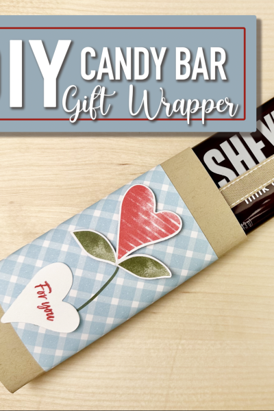 DIY Candy Bar Gift Wrapper Country Floral Lane Valentine's Day Easy Craft Idea Stamping Jill Jill Olsen Stampin' Up!