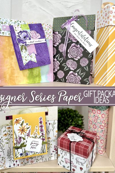 Designer Series Paper Gift Packaging Ideas Stampin' Up! StampingJill
