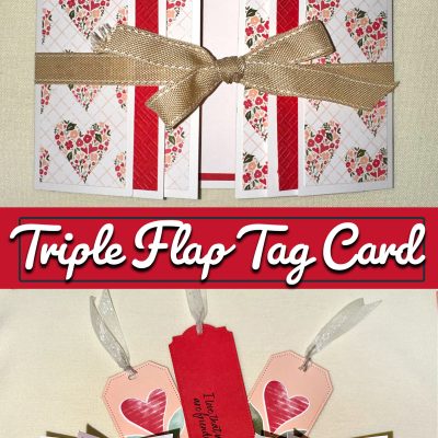 Triple Flap Tag Card StampingJill Fun Fold