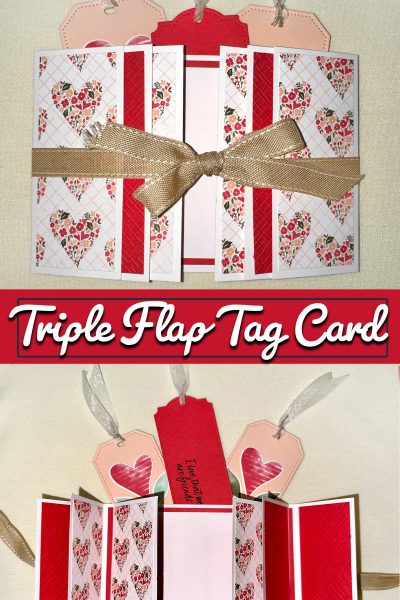 Triple Flap Tag Card StampingJill Fun Fold