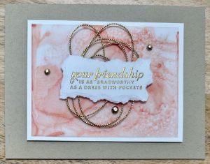 Stampin' Blends Marbling Technique Stamping Jill