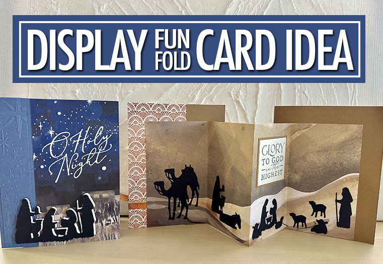 Display Fun Fold Card Idea StampingJill