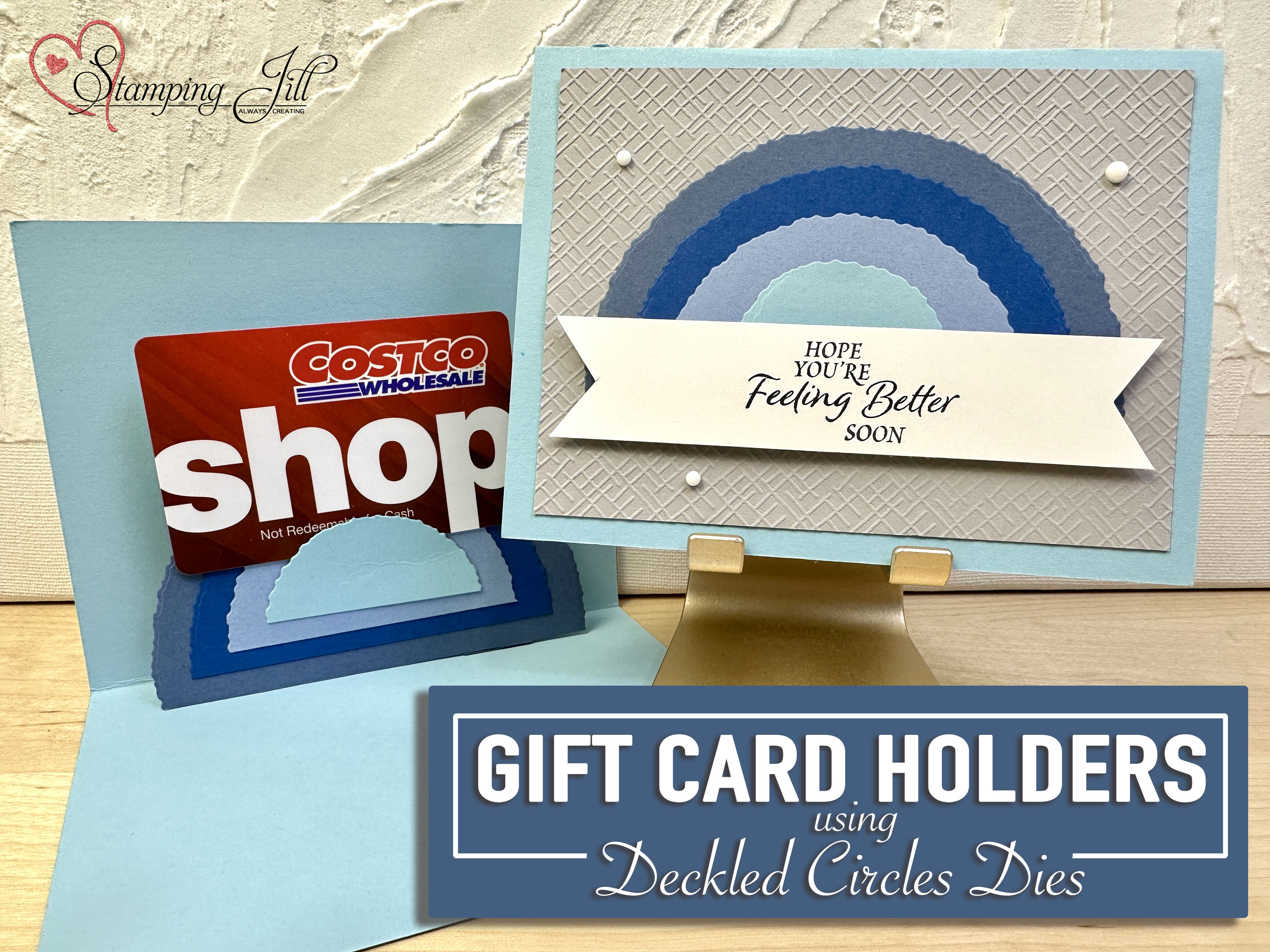 Gift Card Holders Using Deckled Circles Dies